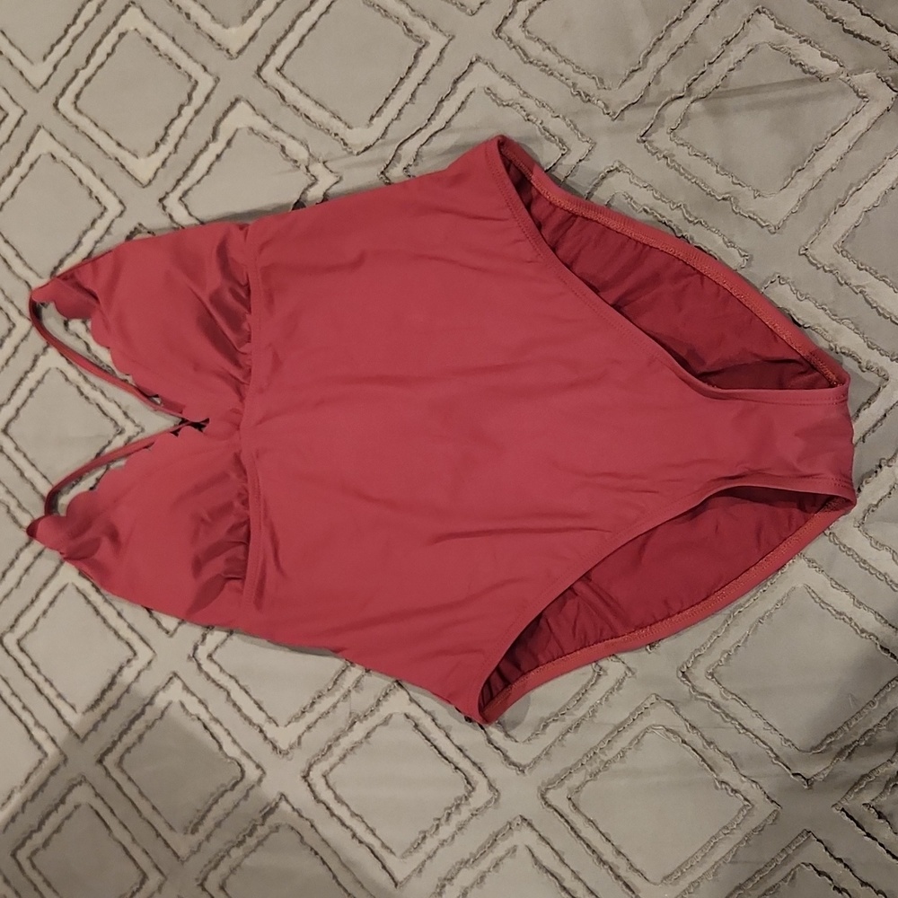 La Blanca Burgundy Swimsuit